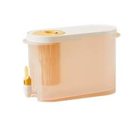 Bere Bollitore freddo da 3,9 litri con rubinetto in PP di grande capacità | Dispenser for bevande ghiacciate con limonata for frigorifero con bottiglia di acqua fredda(Yellow)