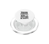 Bere caffè rendere la ceramica felice PopSockets PopGrip per MagSafe