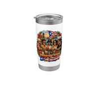 Bere come un boricua Bicchiere termico in acciaio inox doppia parete