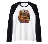 Bere Come Un Boricua Maglia con Maniche Raglan
