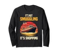 Bere Crociera Vacanze Booze Cruise Design Divertente Maglia a Manica
