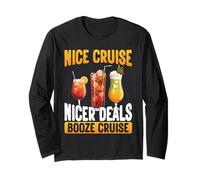 Bere e Cruise Life Booze Cruise Design divertente Maglia a Manica