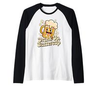 Bere Umorismo Bere Bere Tazza di Birra Divertente Bere Maglia con Maniche Raglan