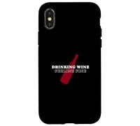 Bere vino sentirsi bene - Wine Life Mood Custodia per iPhone X/XS