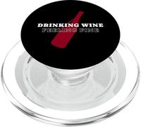 Bere vino sentirsi bene - Wine Life Mood PopSockets PopGrip per MagSafe