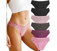 BeReady Mutande Donna Brasiliana Slip Donna Senza Cuciture Pizzo Intimo Vita Media Intimo Invisibile Mutande Donna