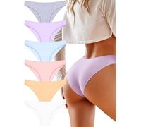 BeReady Mutande Donna Cotone Slip Donna Seducente Cotone Intimo Set Mutandine a Vita Bassa Bikini Underwear Pacco da 6