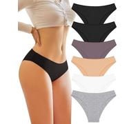 BeReady Mutande Donna Cotone Slip Donna Seducente Cotone Intimo Set Mutandine a Vita Bassa Bikini Underwear Pacco da 6