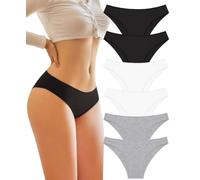 BeReady Mutande Donna Cotone Slip Donna Seducente Cotone Intimo Set Mutandine a Vita Bassa Bikini Underwear Pacco da 6