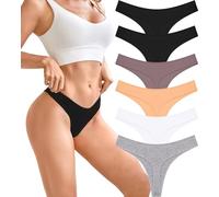 BeReady Perizoma Tanga Donna Cotone Mutande Donna Seducente Brasiliana Slip Cotone Traspirante Set Intimo Mutandine a Vita Bassa Thong Multipack da 6 Pezzi