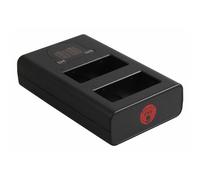 Berenstargh Caricatore USB doppio LCD per Panasonic BLC12, 500mA, 8,4V
