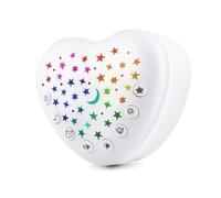 BEREST Macchina del suono per neonati, adulti e bambini, 15 suoni rilassanti con rumore bianco e 9 ninne nanne, sensore di pianto, proiettore di stelle, mini, ricaricabile, adatta ai viaggi