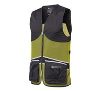 BERETTA Art. GT671 T1553 09SV Gilet da Competizione Traspirante Unisex a Rete Piena. Colore: Ghiaccio Grigio & Zolfo Primavera (XXL)