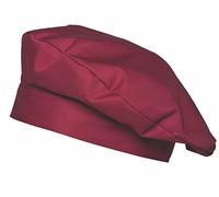 Beretta-cappello da cuoco, francese cuoco nero berretto, 95 gradi bordeaux