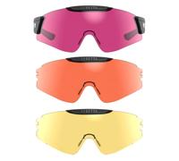 BERETTA Occhiali avvolgenti InterMask in Policarbonato con Lenti intercambiabili e Nasello regolabile (3 paia di lenti intercambiabili) (Yellow-Magenta-Orange)