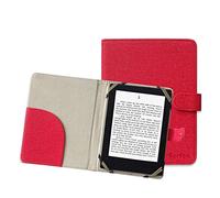 Berfea Custodia protettiva da 7,8 pollici per Onyx Boox, Tolino EPOS, Kobo, Cybook Ocean, BIGME S6, Meebook M8/P78, PocketBook InkPad, MobiScribe Wave, Likebook da 7,8 pollici, rosso