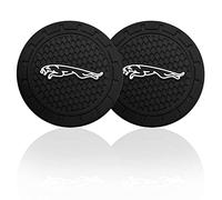 BerFosa Sottobicchiere per portabicchieri da auto, per accessori Jaguar, in silicone, antiscivolo, 6 cm, 2 pezzi