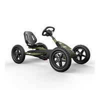 BERG 24.21.34.01 Jeep Luftreifen und Freilauf GoKart Junior Veicolo per Bambini, Verde, Kinderspielzeug, für Kinder im Alter von 3-8Jahren