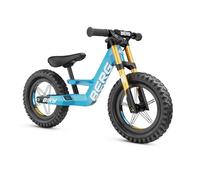 BERG Biky Cross Blu | Bicicletta senza pedali per bambini dai 2 anni | Ruote 12 pollici | Con freno a mano | Design sicuro e leggero | Regolabile per la crescita