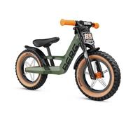 BERG Biky Cross Verde Trail | Bicicletta senza pedali per bambini dai 2 anni | Ruote 12 pollici | Con freno a mano | Design sicuro e leggero | Regolabile per la crescita