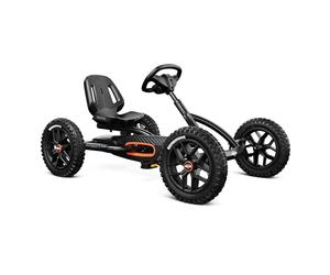 BERG Buddy Pedal GoKart | Veicolo per bambini a pedale, con elevati standard di sicurezza, pneumatici e ruota libera (Cross Black)