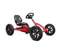 BERG Buddy Redster | Go-Kart a Pedali per Bambini | Design Sportivo, Pneumatici e Ruota Libera | Sicurezza Ottimale | 3-8 Anni