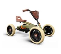 BERG Buzzy Retro Green Pedal Gokart, veicolo per bambini, auto a pedale, Kettcar dai 2 anni, alta sicurezza e stabilità, veicolo a pedale per bambini