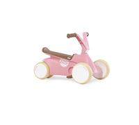 Berg GO² - Auto antiscivolo 2 in 1, in stile retrò, rosa e scivolo per bambini, con pedali pieghevoli, pedali, giocattolo per bambini, adatto per bambini di età compresa tra 10 e 30 mesi, colore: Rosa