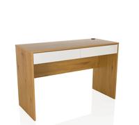 BERGA | 120x50 - Scrivania Bianco/Quercia