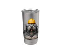 Bergamasco - Casco rigido per cane da pastore, colore: giallo Bicchiere termico in acciaio inox doppia parete