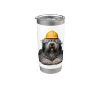 Bergamasco - Casco rigido per cane da pastore, colore: giallo Bicchiere termico in acciaio inox doppia parete