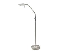 BERGAMO PIANTANA LED ACCIAIO SATINATO FLESSIBILE TOCUH DIMMER H. 135CM 3000K 1100LM 12W