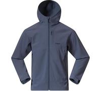 Bergans Uomo Vaagaa Softshell Hoodie giacca, granite blue, S