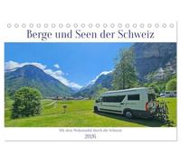 Berge und Seen der Schweiz - Mit dem Wohnmobil durch die Schweiz (Tischkalender 2026 DIN A5 quer), CALVENDO Monatskalender: Es ist ein Genuss, die Berge und Seen der Schweiz zu erleben.