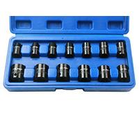 BERGEN Bussole a basso impatto, 14 pezzi, 3/8", B1300, 8-19 mm