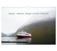 Bergen - Kirkenes - Bergen mit dem Postschiff (Wandkalender 2026 DIN A4 quer), CALVENDO Monatskalender: Mit dem Postschiff Norwegen erleben