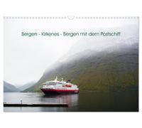 Bergen - Kirkenes - Bergen mit dem Postschiff (Wandkalender 2027 DIN A3 quer), C