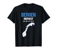 Bergen Norvegia Città Maglietta