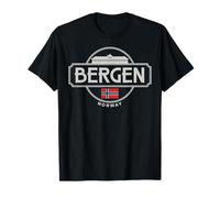 Bergen Norvegia City Travel Nordic Adventure Maglietta