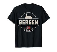 Bergen Norvegia City Travel Nordic Adventure Maglietta