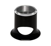 Bergeon 2611-TN-2.5 - Lente d'ingrandimento 4X, colore: Nero Bikonvexe Bergeon Air