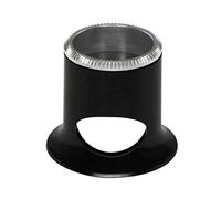 Bergeon 2611-TN 2.8X - Lente di ingrandimento biconvessa Air 3 x 1/2, nero, moderno
