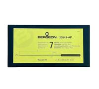 Bergeon 30543-AP - Set di 7 brocce leviganti per orologi, 3,53-0,69 mm, nero