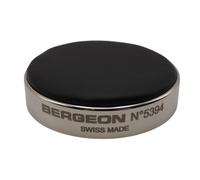 Bergeon - 5394 - Cuscino di goffratura dell'orologiaio in feltro ricoperto di tela Stamoid, con anello in ottone nichelato Ø53 mm, Nero , Tecnica