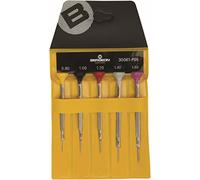 BERGEON Set di cacciaviti, 5 pezzi, acciaio inox, ergonomico, SWISS Made (cacciavite)