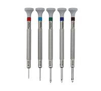 BERGEON Set di cacciaviti - 5 pezzi - Phillips - Adatto anche per hobbisti - Acciaio inossidabile - Ergonomico - Prodotto in Svizzera - C337297