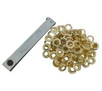 Berger & Schröter 50051 - Set per Teli di Copertura, con 120 Occhielli e 1 Pinza da Occhielli