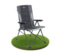 Berger | Sedia pieghevole Siena | Sedie da giardino pieghevoli da camping | Sedia da esterno| Accessori per auto da campeggio | Sedia pieghevole comoda | Nero