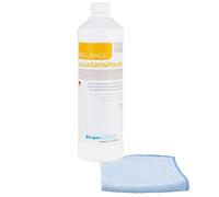 Berger-Seidle | Aqua-Satin Polish Set | Detergente e cura per pavimenti in legno oliato e cerato | 1 litro | + panno di lucidatura di alta qualità