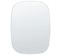 BERGERAC Specchio da bagno con luce LED 78 cm 58 cm Argento